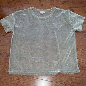 Gold Mesh Sparkly & Shiny Top